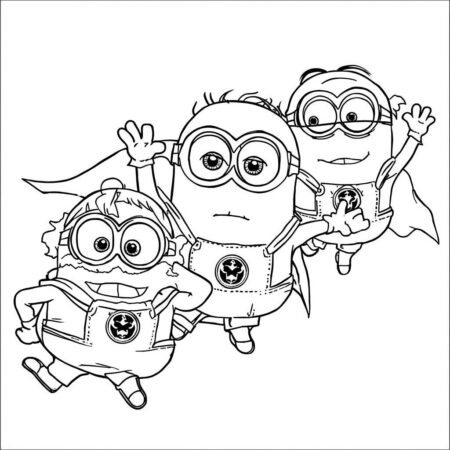 Minions Super Herois Aventura (Desenho para Colorir)