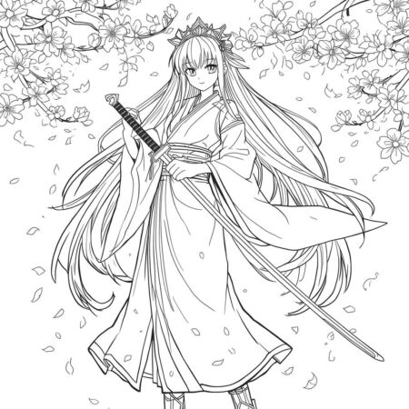 Mitsuri em sua beleza (Desenho para Colorir)