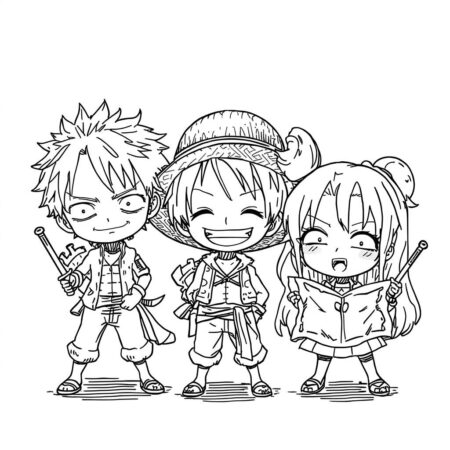 Mundo Kawaii (Desenho para Colorir)