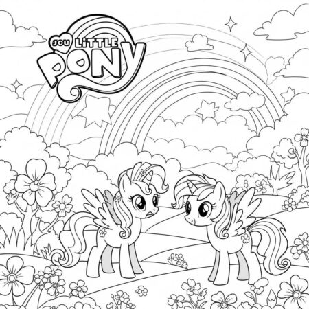 My Little Pony Amizade (Desenho para Colorir)