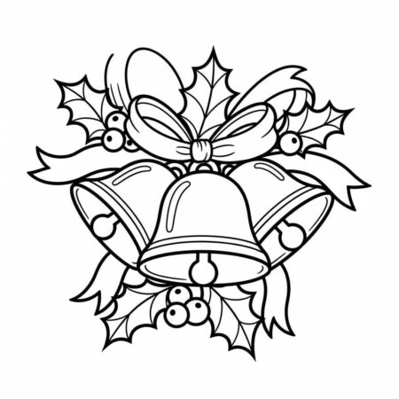 Natal Jingle Bells (Desenho para Colorir)