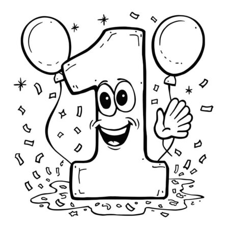 Numeros Divertidos (Desenho para Colorir)