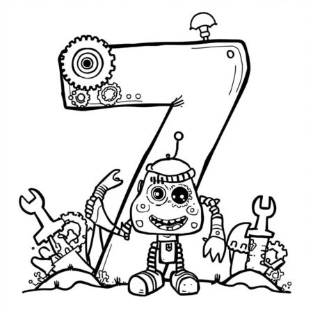 Numeros Divertidos (Desenho para Colorir)