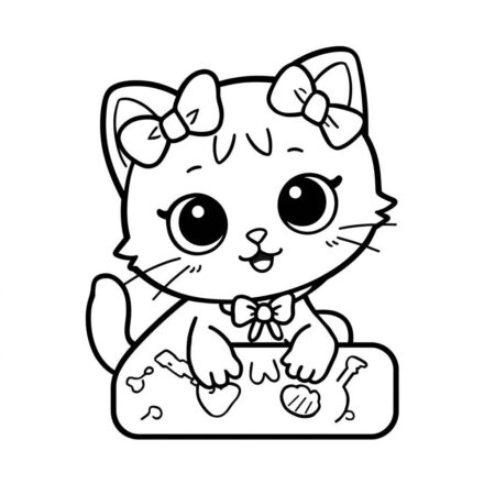 Numeros Kawaii (Desenho para Colorir)