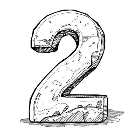 Numeros Realistas (Desenho para Colorir)