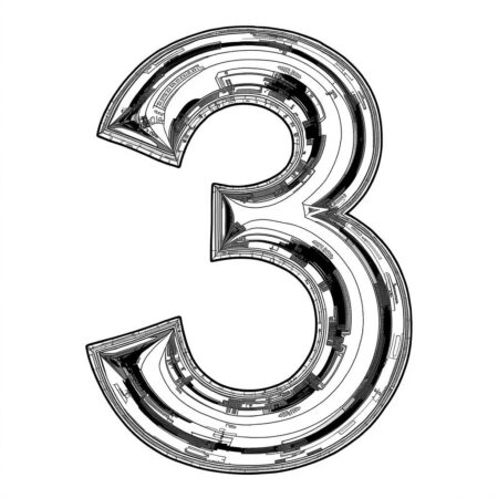 Numeros Realistas (Desenho para Colorir)