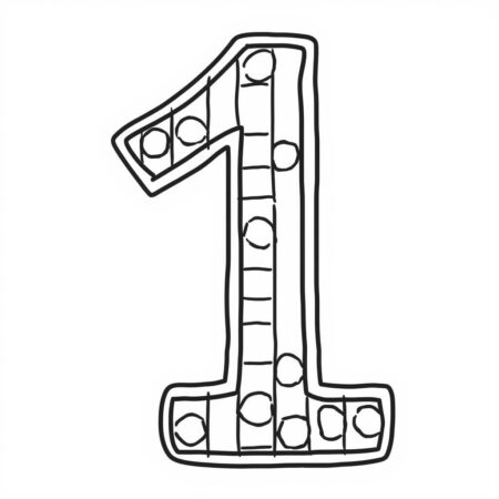 Numeros Simples (Desenho para Colorir)