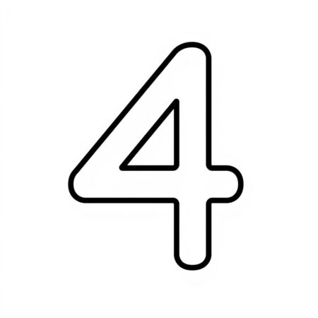 Numeros Simples (Desenho para Colorir)