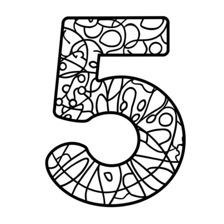 Numeros Simples (Desenho para Colorir)