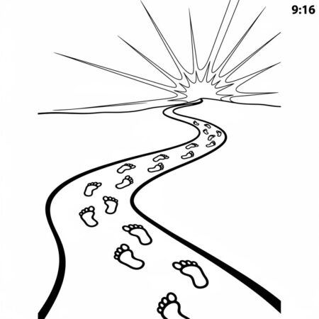 O Caminho da Salvacao (Desenho para Colorir)