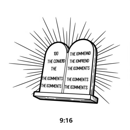 Os Mandamentos (Desenho para Colorir)