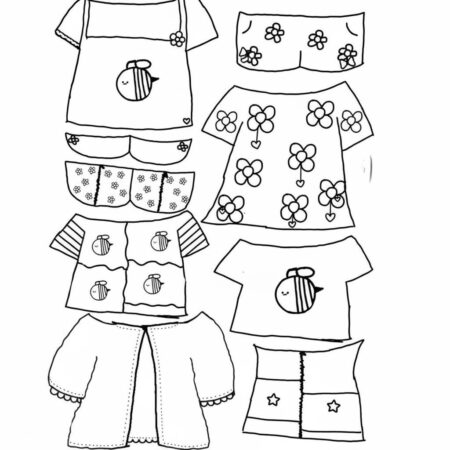 Paper Duck com roupas divertidas para imprimir