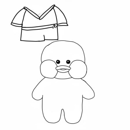 Paper Duck com roupinha divertida