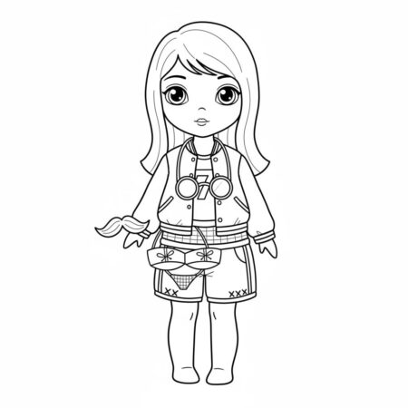 Paper Duck estiloso com acessórios