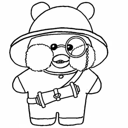 Paper Puck Aventureiro (Desenho para Colorir)