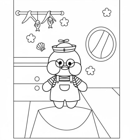 Paper Puck Bonitinho (Desenho para Colorir)