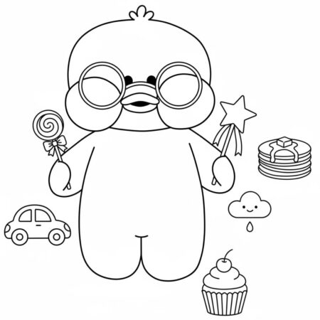 Paper Puck Divertido (Desenho para Colorir)