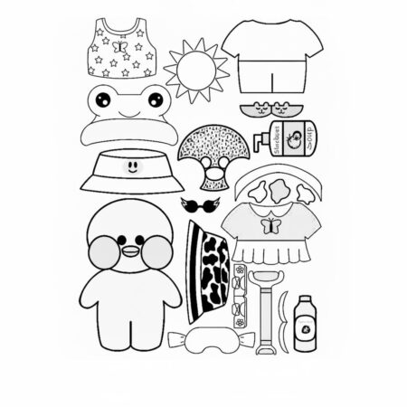 Paper Puck Divertido (Desenho para Colorir)