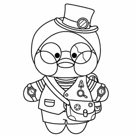 Paper Puck Engraçado (Desenho para Colorir)