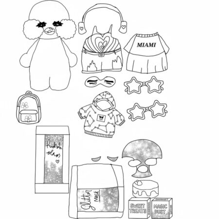 Paper Puck Estiloso (Desenho para Colorir)