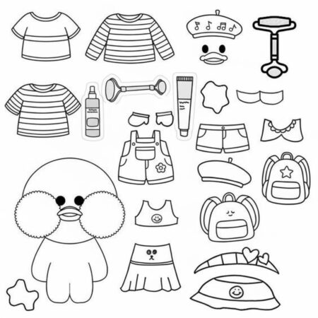 Paper Puck Estiloso (Desenho para Colorir)