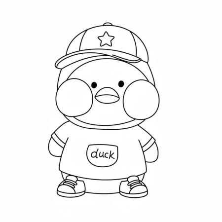 Paper Puck Pinguim Estiloso (Desenho para Colorir)