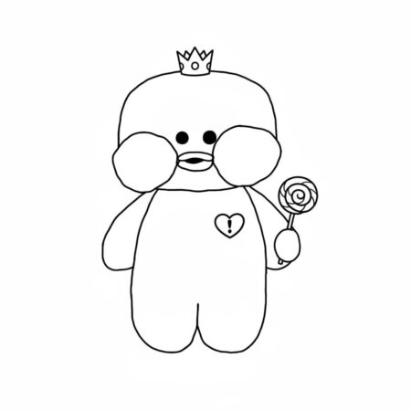 Paper Puck Príncipe Fofo (Desenho para Colorir)