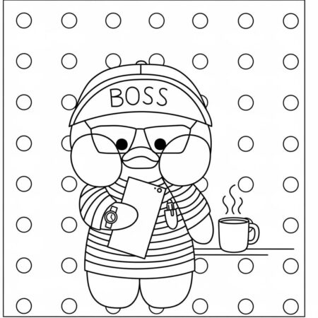 Pato de Papel Chef para imprimir