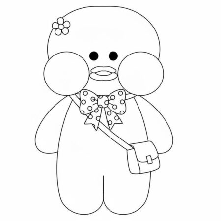 Pato de Papel Fofo com Acessórios