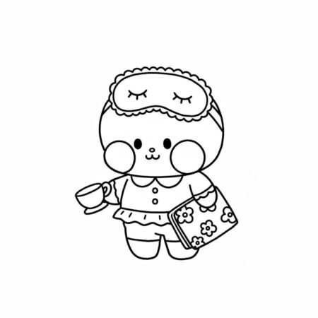 Pato de Papel Fofo com Acessórios