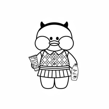 Pato de Papel com roupas divertidas