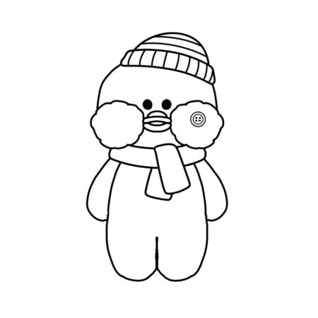 Pato de Papel fofinho com acessórios