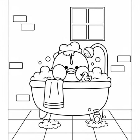 Pato de Papel no Banho Divertido