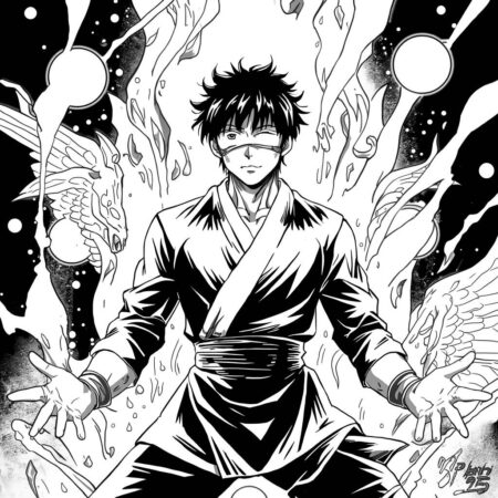 Personagens Jujutsu Kaisen (Desenho para Colorir)