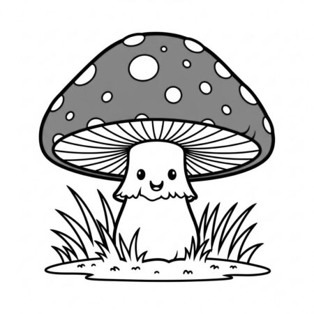 Power Up de Cogumelo (Desenho para Colorir)