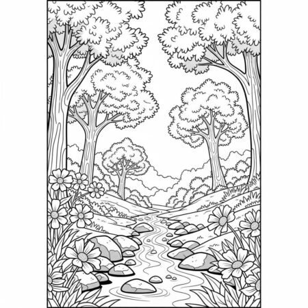 Primavera Natureza Viva (Desenho para Colorir)