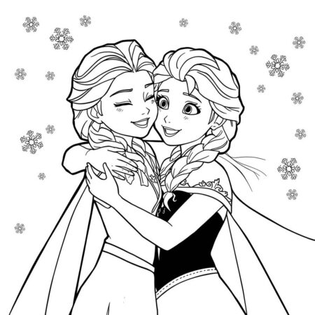 Princesas da Disney Amizade Verdadeira (Desenho para Colorir)