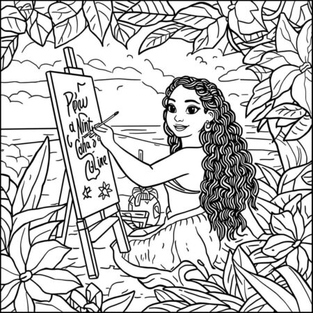 Princesas da Disney Criativa (Desenho para Colorir)