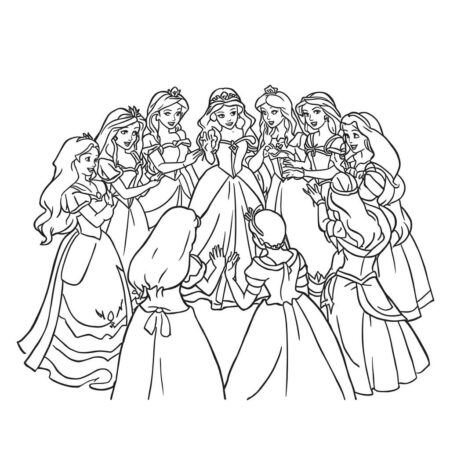 Princesas da Disney Encanto (Desenho para Colorir)
