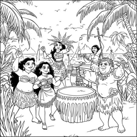 Princesas da Disney Fantasia de Verao (Desenho para Colorir)