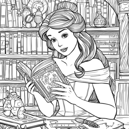 Princesas da Disney Realista (Desenho para Colorir)