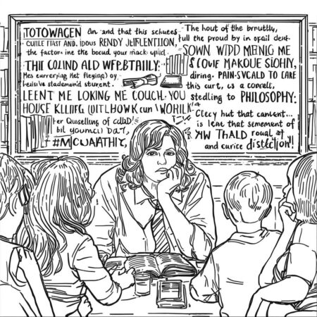 Professor de Filosofia (Desenho para Colorir)