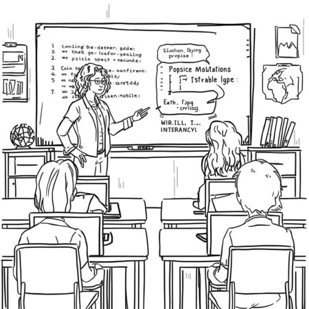 Professor de Programacao (Desenho para Colorir)