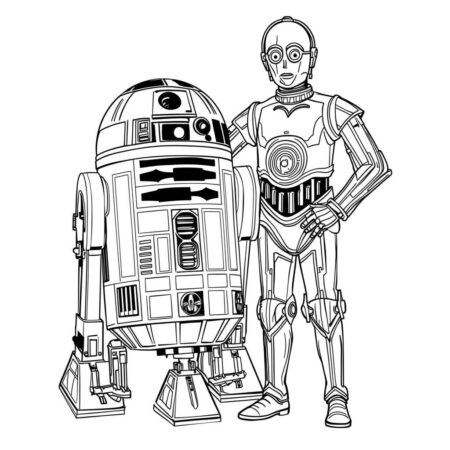 Robos Star Wars (Desenho para Colorir)