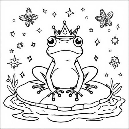 Sapo Magico (Desenho para Colorir)