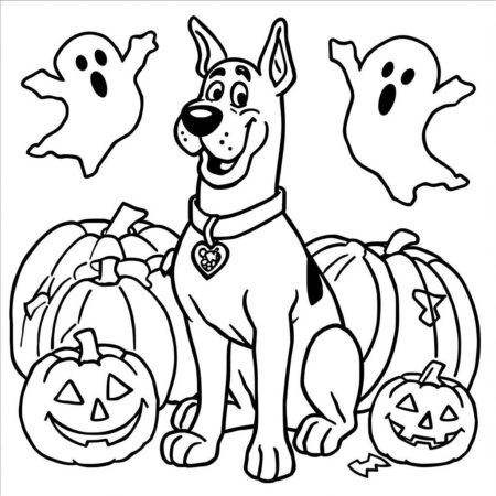 Scooby Doo Halloween (Desenho para Colorir)