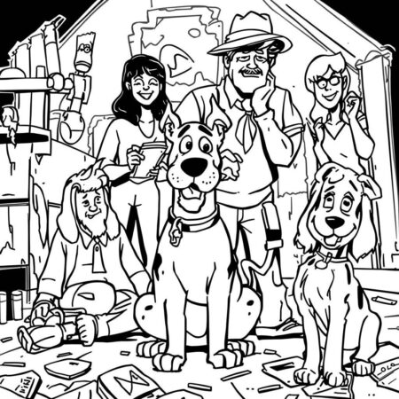 Scooby Doo e Misterio (Desenho para Colorir)