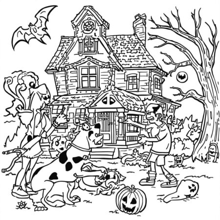 Scooby Doo e Misterios (Desenho para Colorir)