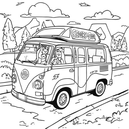 Scooby Doo e Viagem (Desenho para Colorir)