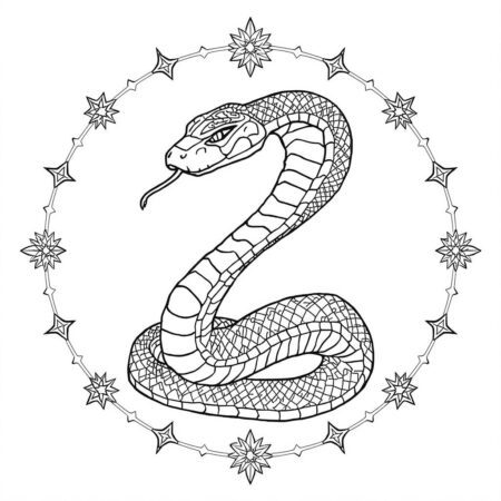 Serpente Espiritual (Desenho para Colorir)